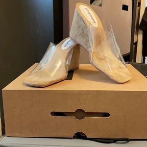 Jeffrey Campbell clear wedge sandal!